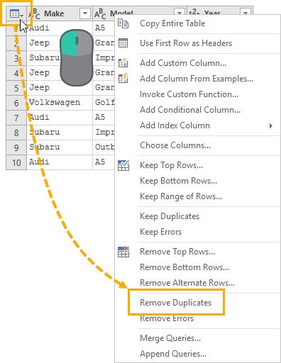 tìm và loại bỏ các giá trị trùng lặp trong Excel